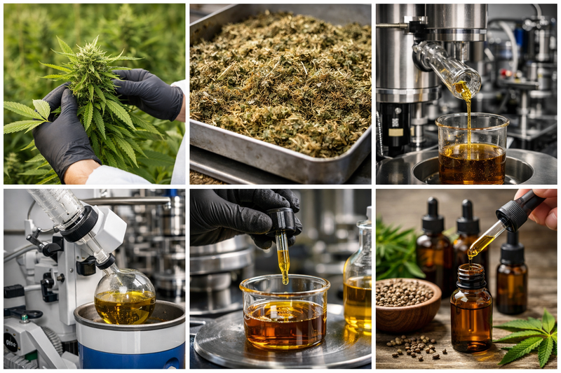 How CBD Oil Is Made: Extraction Methods, Processing, and Quality Control
